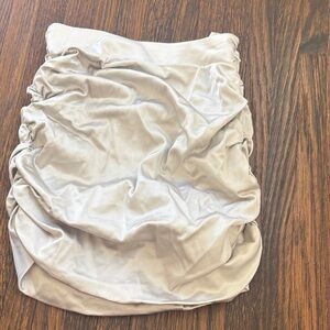 Wilfred Cream Ruched Pencil Skirt